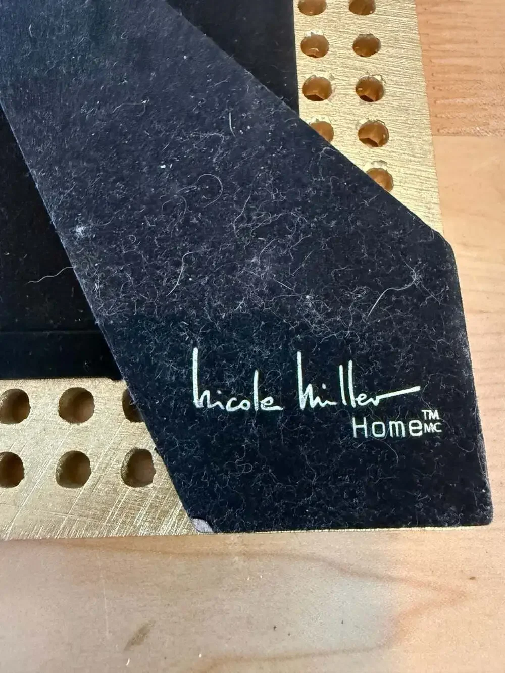 Nicole Miller Home Gold Finish Frame Set